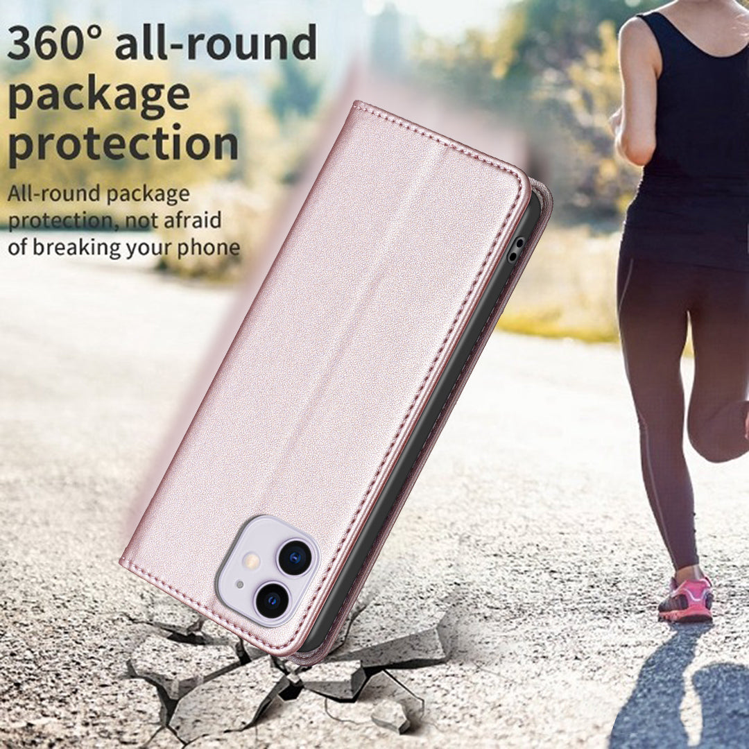 BINFEN COLOR BF18 Til iPhone 11 PU Læder Drop-proof Stand Cover Kortholder Telefon Case BINFEN COLOR BF18 Til iPhone 11 PU Læder Drop-proof Stand Cover Kortholder Telefon Case